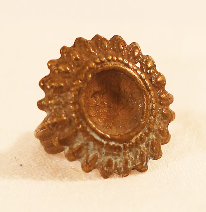 Round Brass Toe Ring