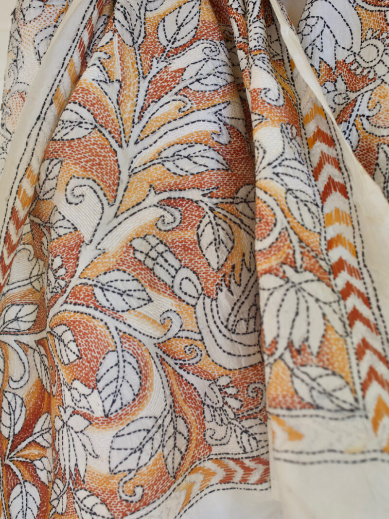 552A4269.jpg Orange She Kantha Scarf