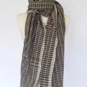 Tana Bana Black & White Scarf