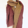 Pure Red & Gold Pashmina scarf