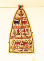 Vintage Handmade Beaded Gujarat Wall Hanging