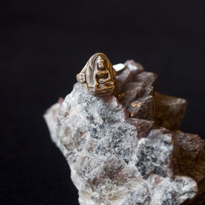 Sterling Silver Buddha Ring