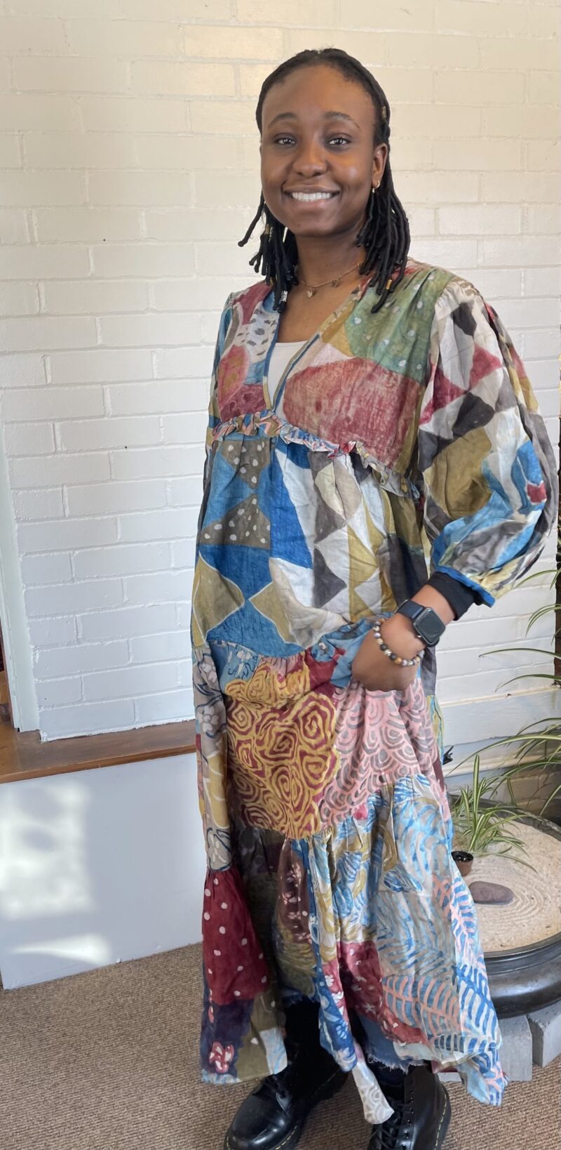 Kalamkari Boho Maxi Dress by Thilak Reddy