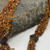 Orange Multicolored beaded necklace