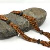 Orange Multicolored beaded necklace