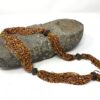 Orange Multicolored beaded necklace