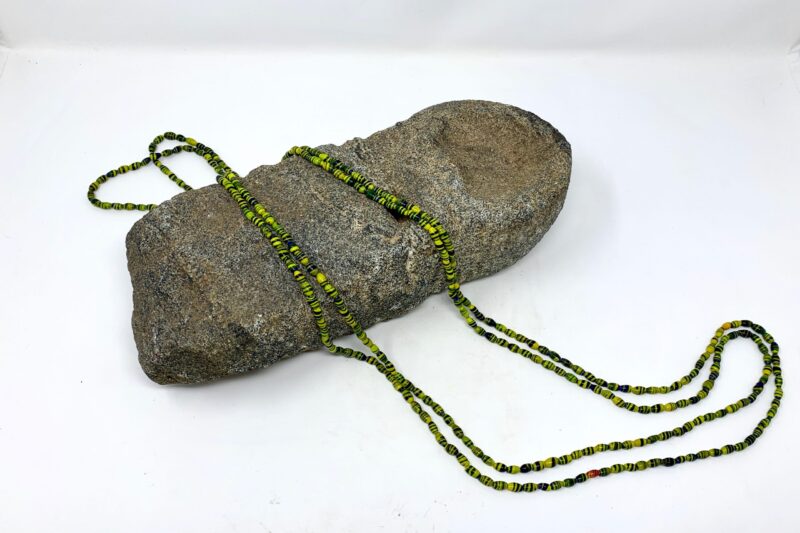 IMG_5038-2-scaled-1.jpeg Vintage Yellow + Black Glass African Necklace
