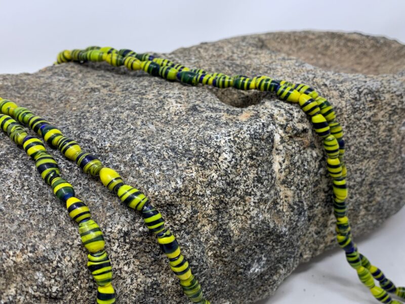 IMG_5041-2-scaled-1.jpeg Vintage Yellow + Black Glass African Necklace