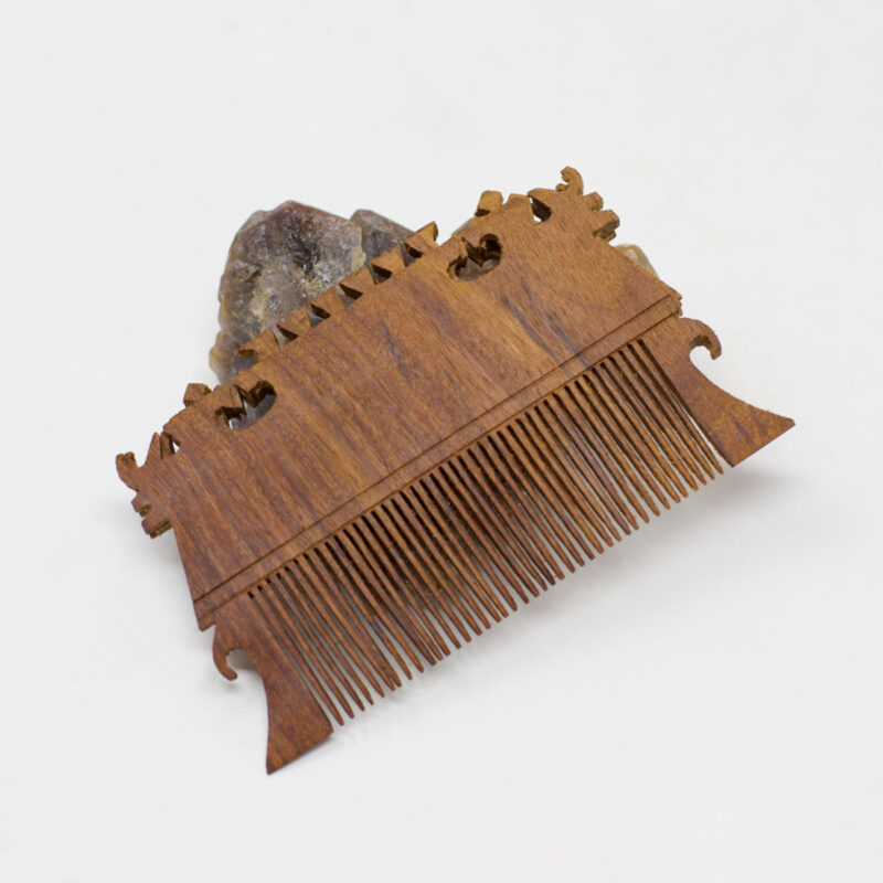 Wooden double comb