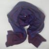 Blue and Red Cashmere IKAT Shawl