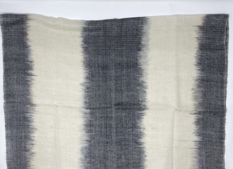 Black and Golden Cashmere IKAT Print