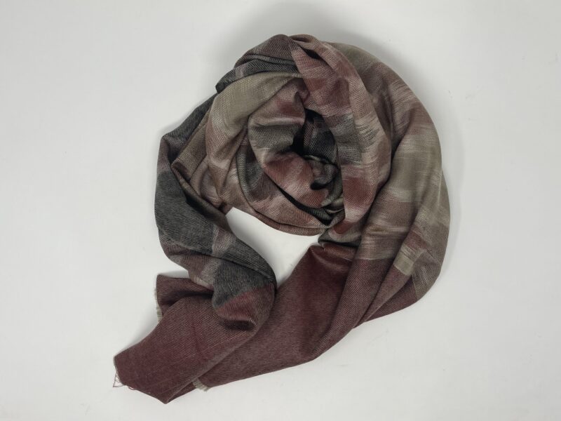 IMG_6336-scaled-1.jpg Mixed Red, Brown, Black and White Cashmere IKAT Print