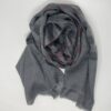 Grey and Black, Red Cashmere IKAT Print