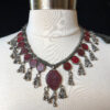IMG_7478.jpg Vintage Red Glass necklace