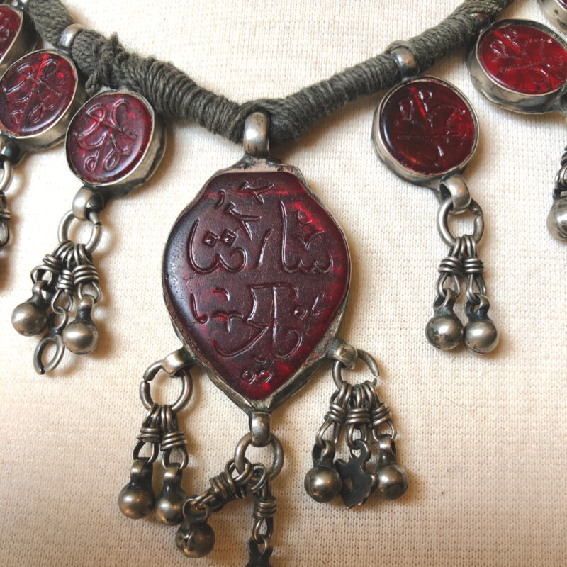 IMG_7479.jpg Vintage Red Glass necklace