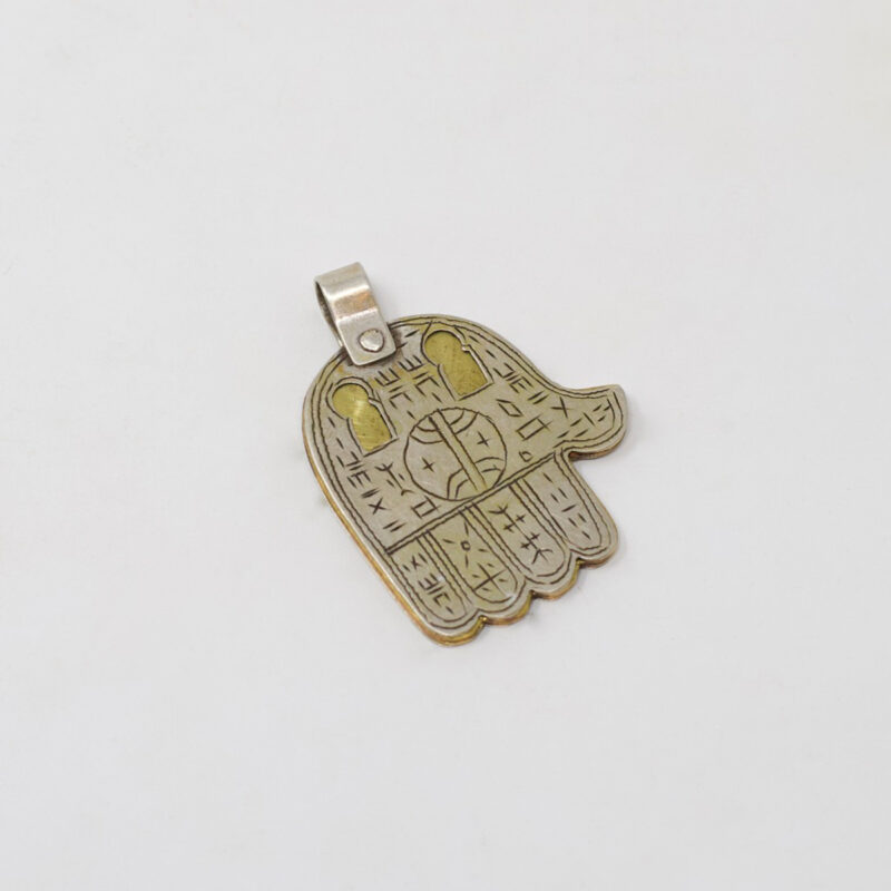 Multi-layered Hamsa pendant