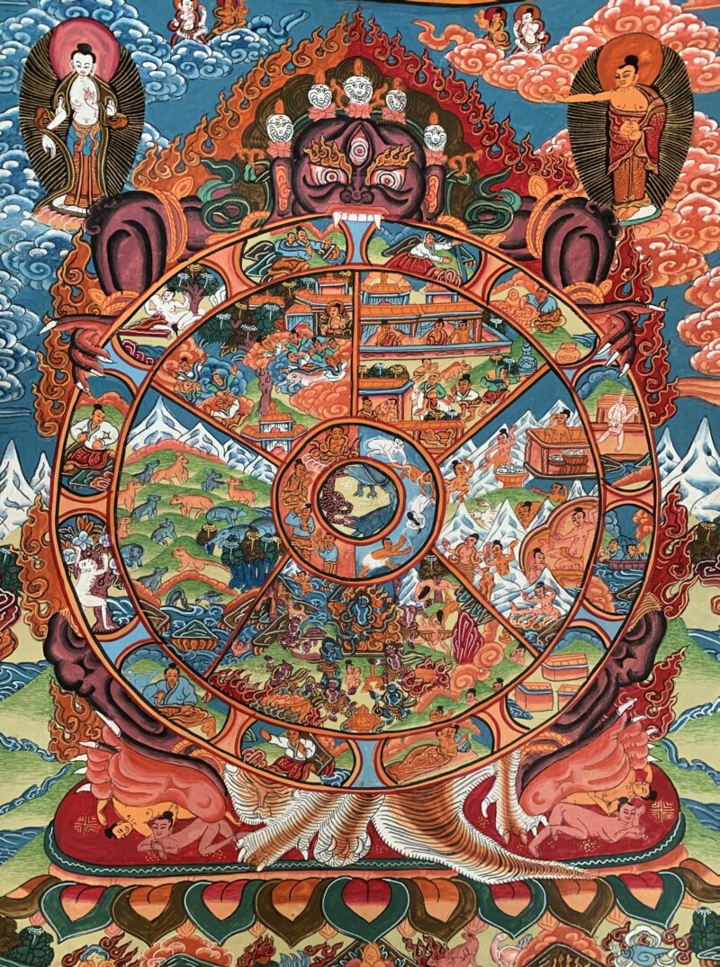 Sku-330-2-scaled-1.jpeg Vintage Thangka Painting