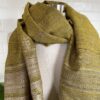 Yellow Silk & Wool Jalboota Stole
