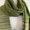 Green Silk & Wool Jalboota Stole