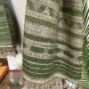 Green Silk & Wool Jalboota Stole