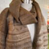 Burnt Orange Silk & Wool Jalboota Stole