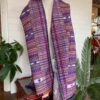 Purple & Pink Wool traditonal motif shawl