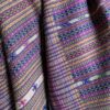 Red and Multicolored Wool Dhabda-style Shawl