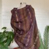 Red and Multicolored Wool Dhabda-style Shawl
