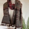 VA9897942-scaled-1.jpg Red and Gray Silk & Wool Dhabda stole