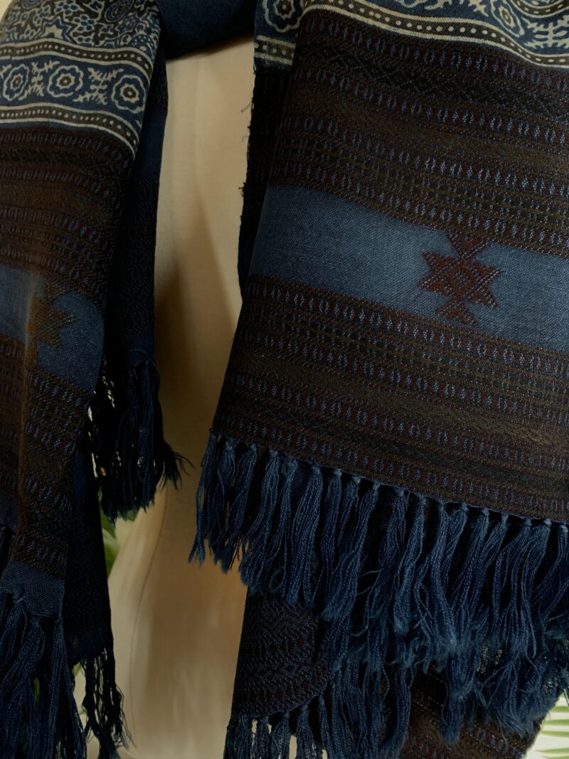 VA9897947-2-scaled-1.jpg Blue Patterned Ajrakh Print Shawl