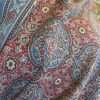 Red and Blue Patterned Ajrakh Print Shawl