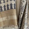 Beige Ajrakh Print Wool Shawl