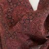Red + Brown Ajrakh Print Wool Stole
