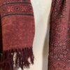 Red + Brown Ajrakh Print Wool Stole