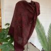 Red + Brown Ajrakh Print Wool Stole