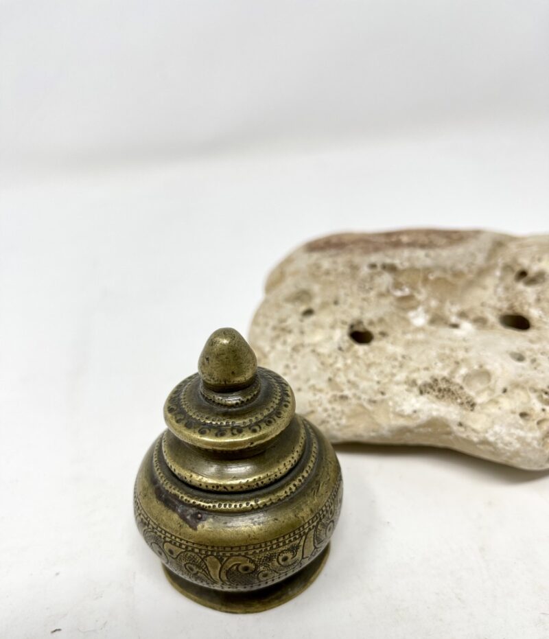 Handmade brass container