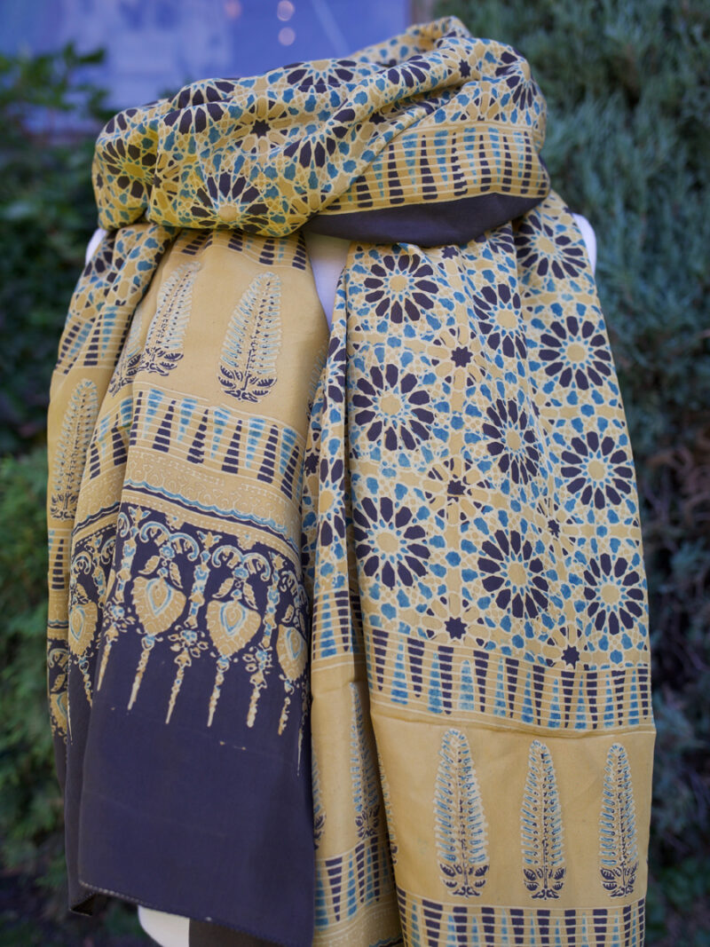 khatri12.1.jpg Handmade Block Printed Large Scarf
