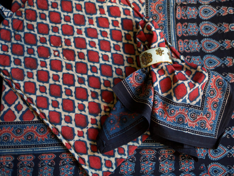 khatri37.1.jpg Handmade Block Printed Tablecloth Set