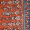 khatri41.3.jpg Handmade Block Printed Orange Blue Fruit Motif Tablecloth Set
