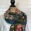 Hand Painted Kalamkari Forging in the forest Scarf