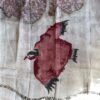 Hand Painted Kalamkari Habutai Silk Bird Motif Scarf