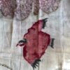 Hand Painted Kalamkari Habutai Silk Bird Motif Scarf