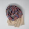 Multicolored Ikat Cashmere Scarf
