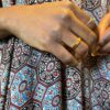 Kaftan Dress Bagru Cotton Silk