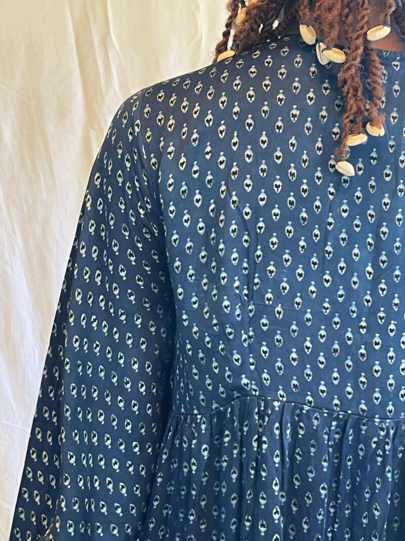 Dabu Cotton silk Gathered Top
