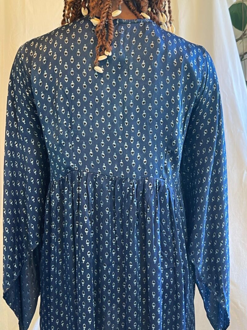 Dabu Cotton silk Gathered Top