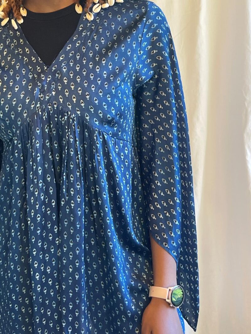 Dabu Cotton silk Gathered Top