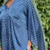Dabu Cotton silk Gathered Top