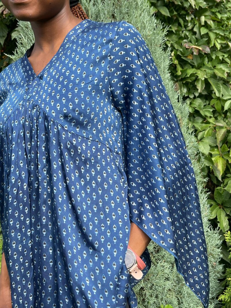 Dabu Cotton silk Gathered Top