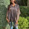 Bagru Cotton Tunic in Lotus Motif